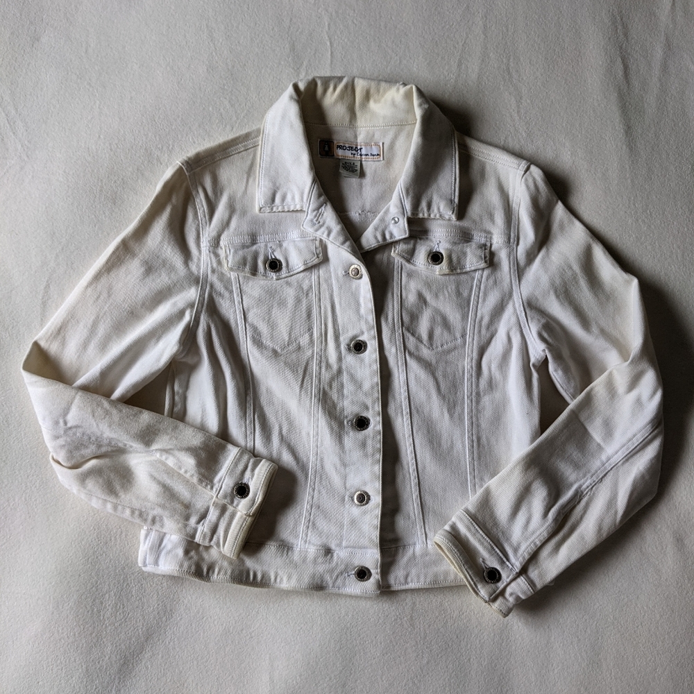 Vintage Y2K White Denim Jacket